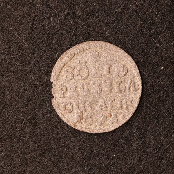 KM#387/ドイツ ブランデンブルク＝プロイセン 1シリング銀貨（1671）フリードリヒ・ヴィルヘルム1世時代[E2428]コイン_画像1