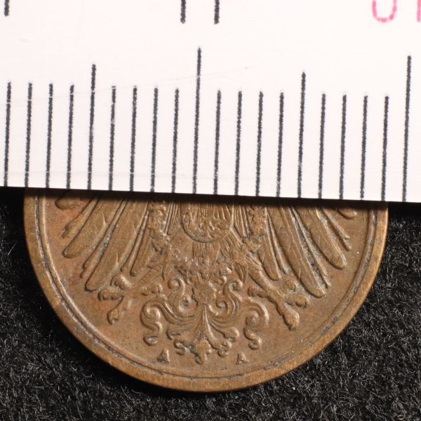 ドイツ帝国 1ペニヒ銅貨（1906）[E520]コイン　_画像3
