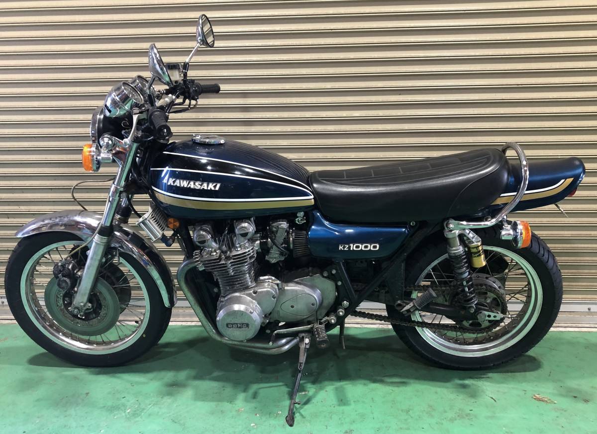 KZ1000 カスタム Z1ルック 青タイガー 書類付 国内登録済み Z1 KZ1000 Z1000MK2 KZ1000LTD Z1R Z2 KZ900_画像6