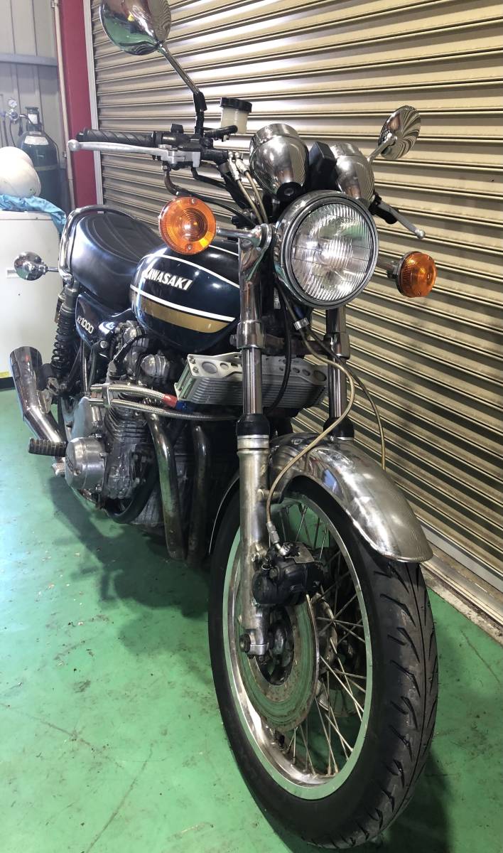 KZ1000 カスタム Z1ルック 青タイガー 書類付 国内登録済み Z1 KZ1000 Z1000MK2 KZ1000LTD Z1R Z2 KZ900_画像2