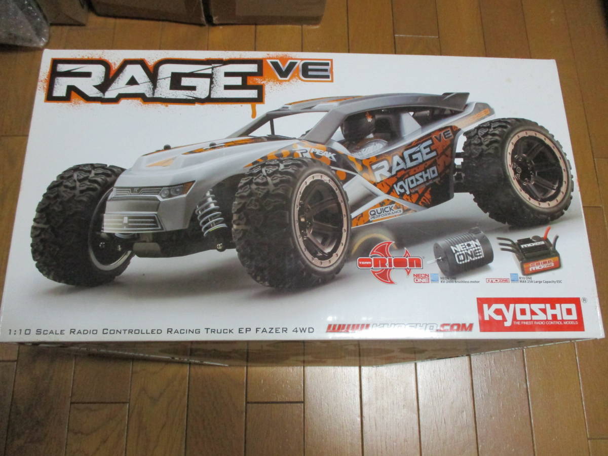 送料無料 京商 RAGE VE 1/10 4ＷD 完成品　フェーザー レディセット レイジ VE 30992T1J