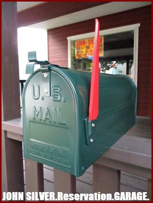 【メールボックス】us/mailbox/スチール/アメリカ/ナイズ/アメリカン/ポスト/グリーン_画像1