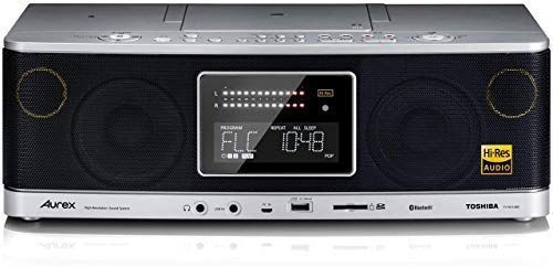 東芝 CDラジオ ハイレゾ対応 Bluetooth搭載 Aurex TY-AH1000(S) ブラック×グレー