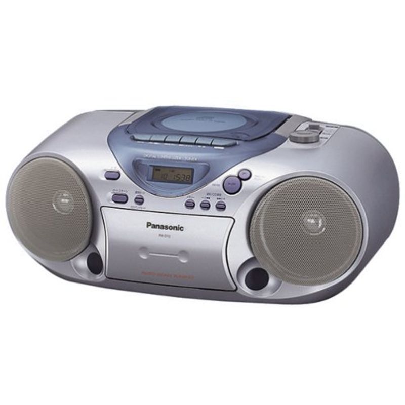 パナソニック CDラジオカセット シルバー RX-D12