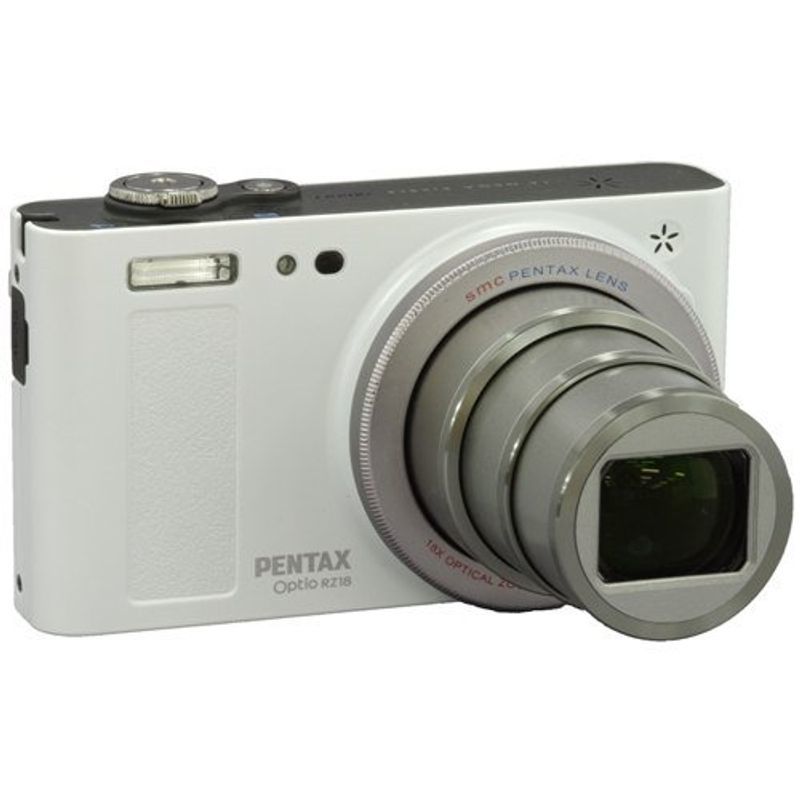 PENTAX デジタルカメラ Optio RZ18(パールホワイト)1600万画素 25mm 光学18倍 小型軽量 OPTIORZ18WH