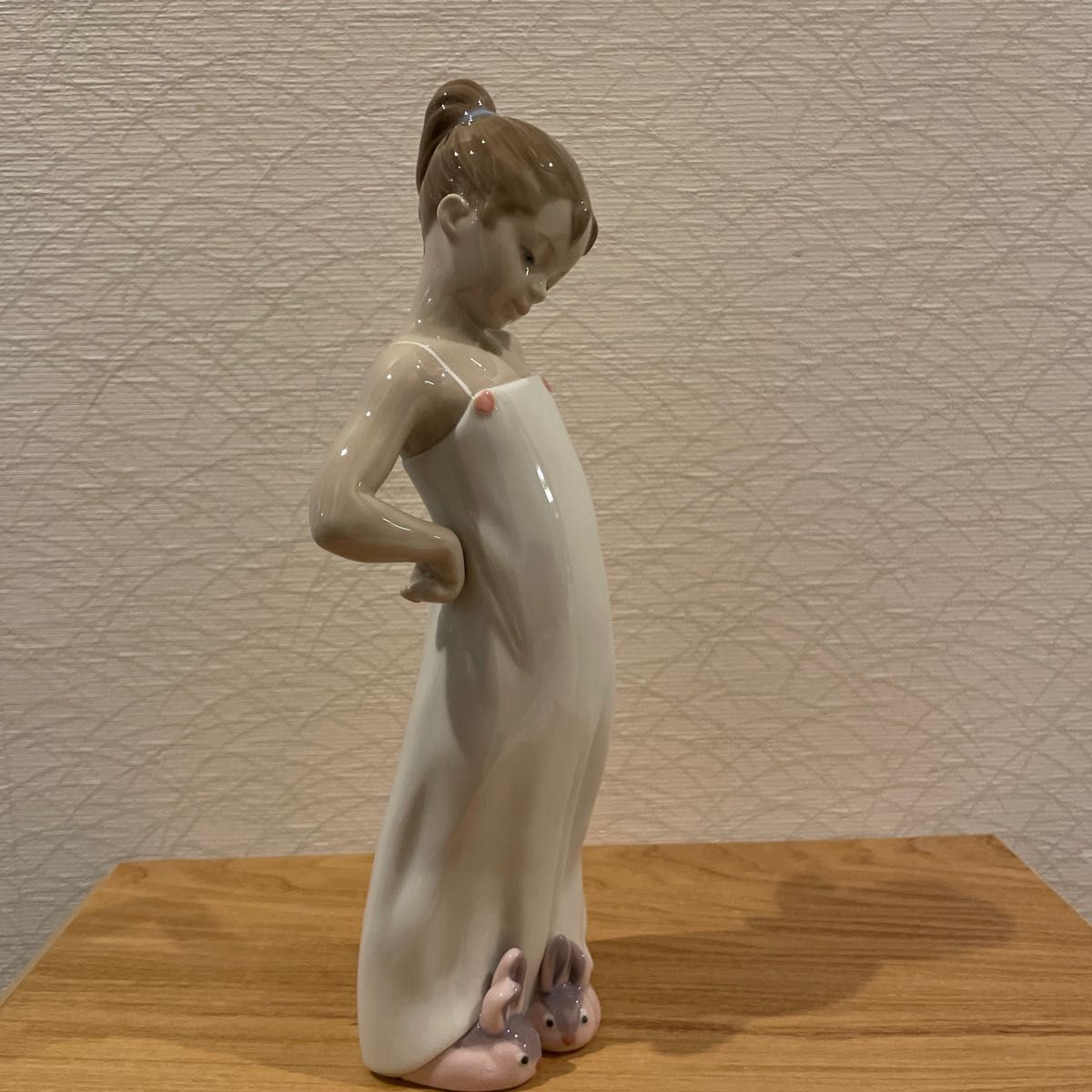 新品 NAO ナオ ウサギのスリッパ 陶器 リヤドロ うさぎのスリッパ