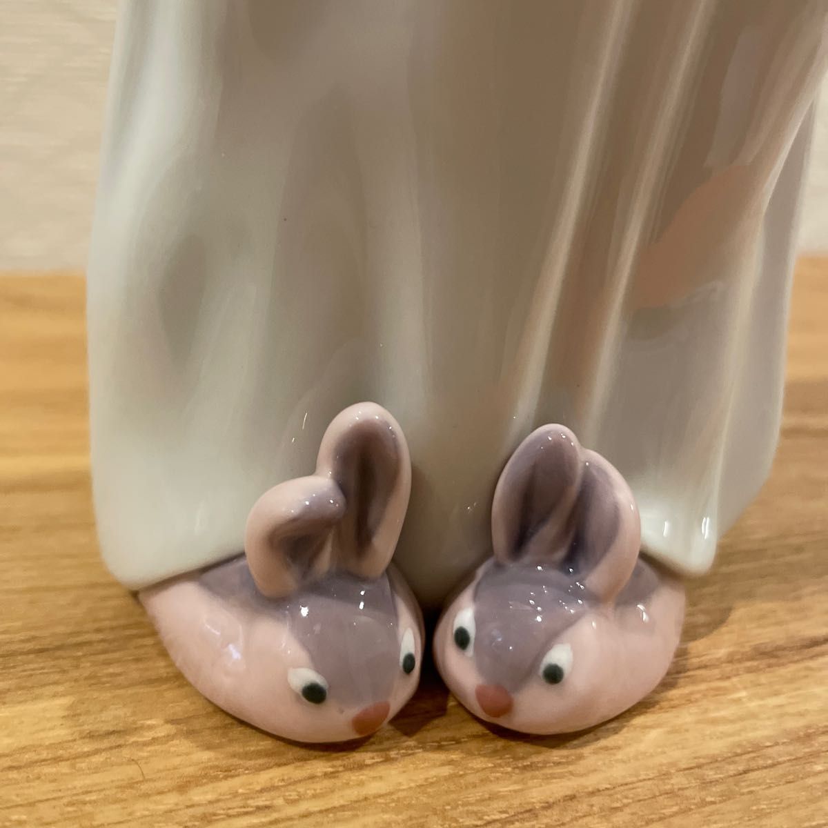 新品 NAO ナオ ウサギのスリッパ 陶器 リヤドロ うさぎのスリッパ