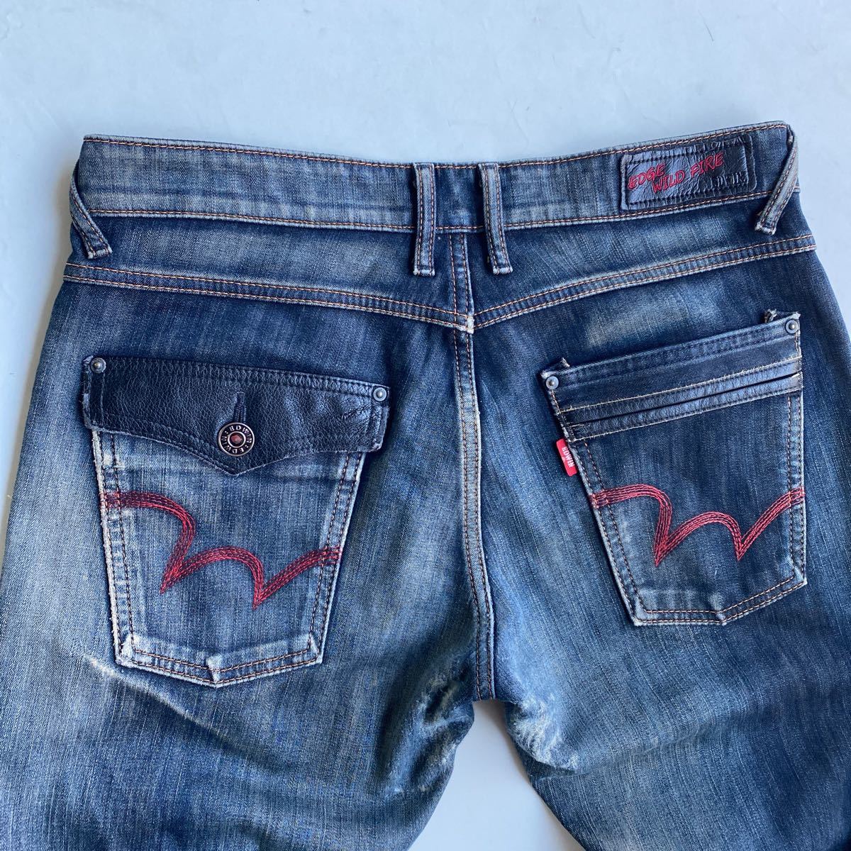 セール 即決 1円 EDWIN EDGE OF BLUE JEANS EGF503 ジーンズ　W30 ストレッチデニム・_画像6