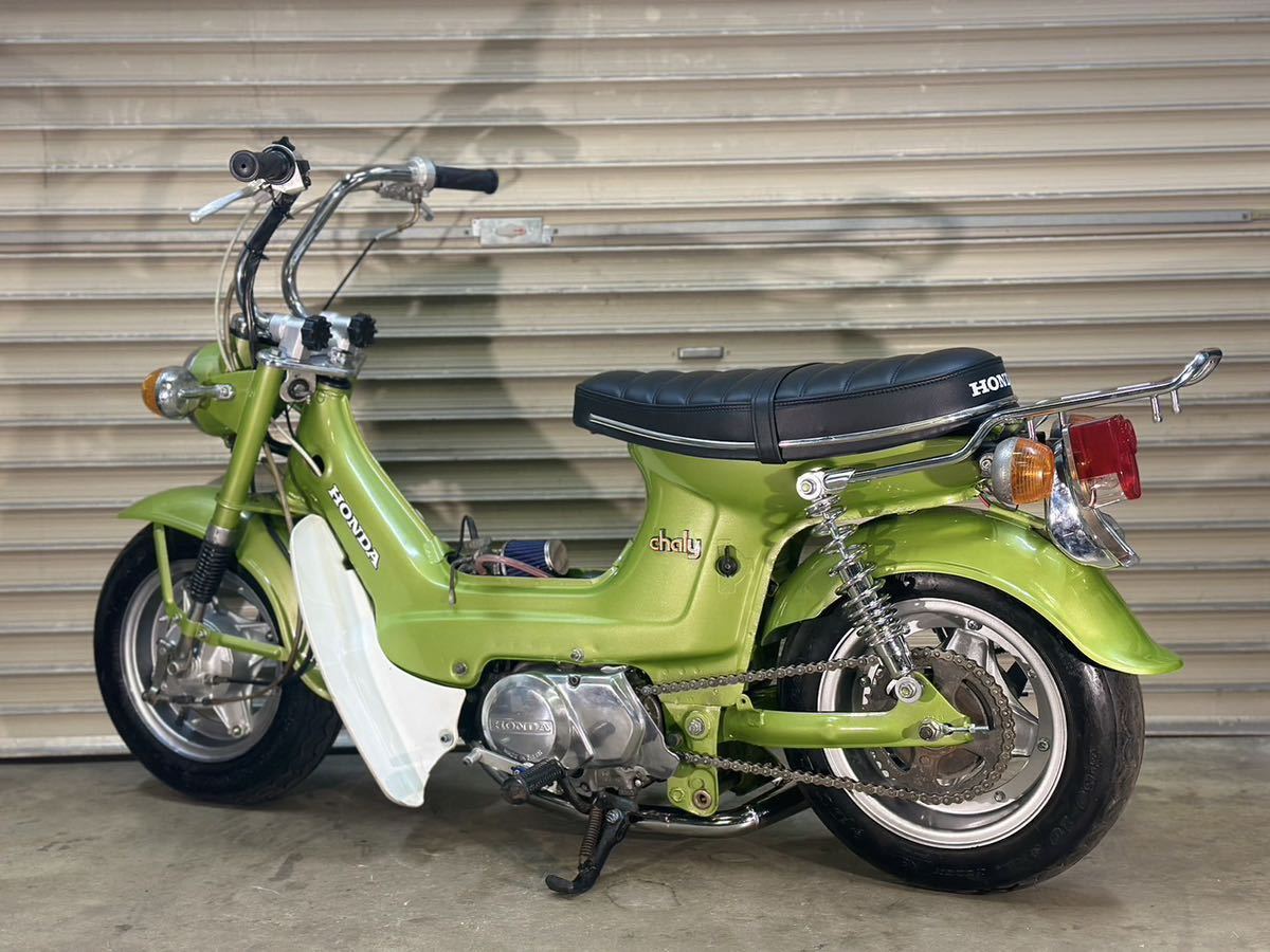 シャリー1型 2型シャコタン極太足フロントフォーク シャリー 超シャコタン カスタム 4速 110cc 車体 実働 モンキー