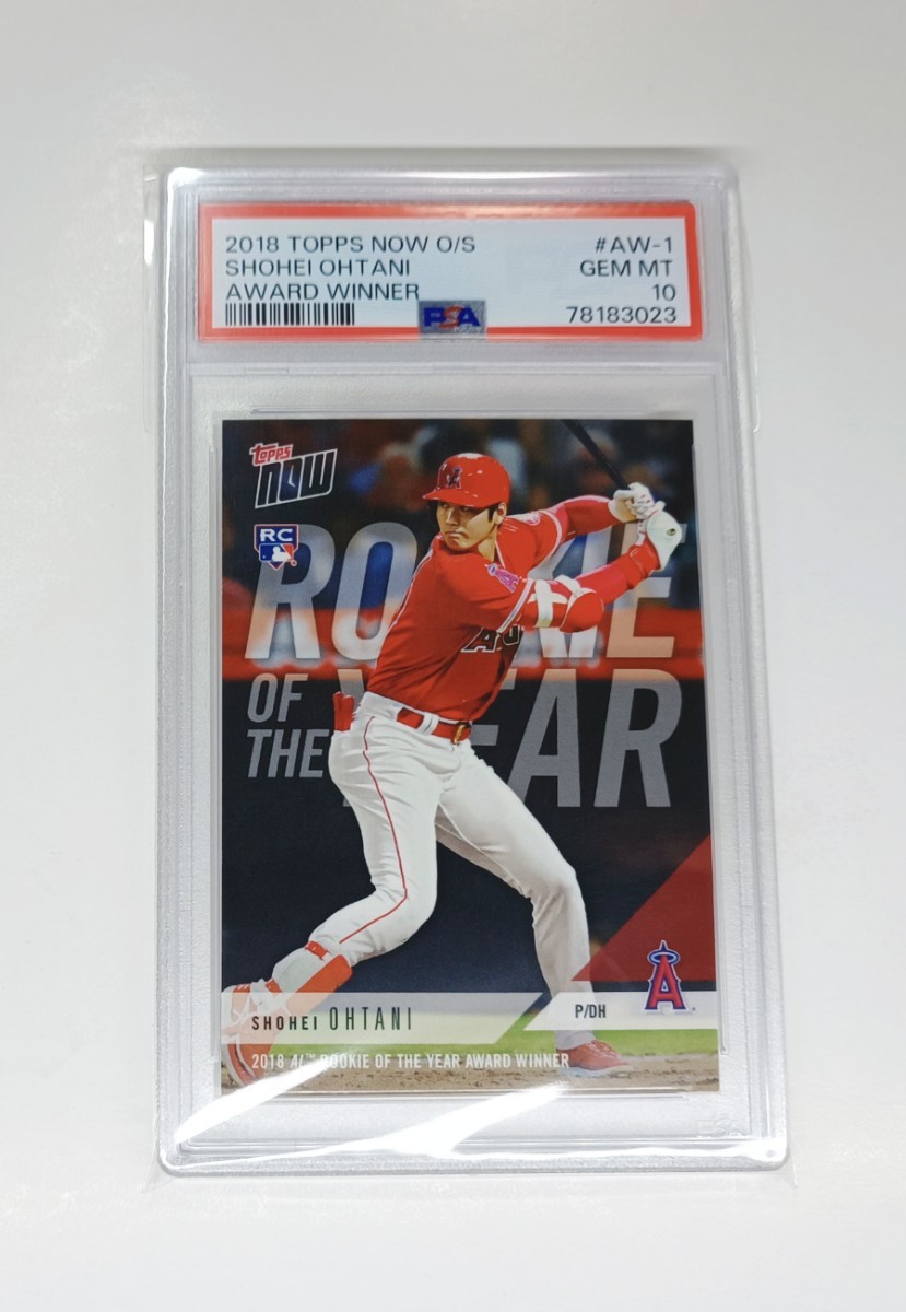 最終値下げ 新人王 ROY NOW TOPPS 2018 大谷翔平 【PSA10】 RC 24時間