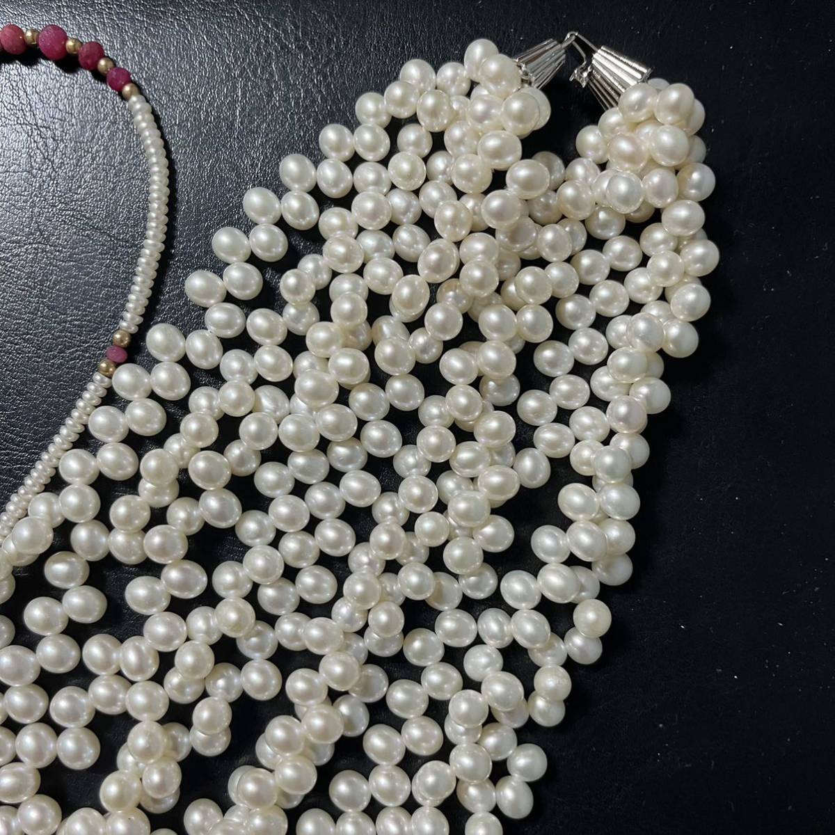 最終値下げ SILVER K18 2点セット パールネックレス 真珠 カラー