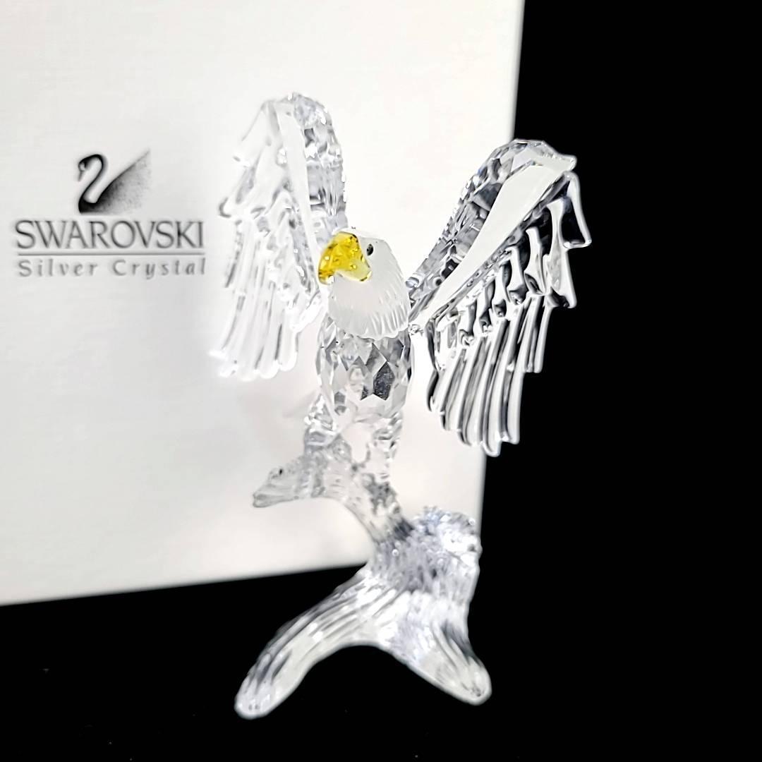 □美品 ◇ スワロフスキー SWAROVSKI ハクトウワシ 鳥 鷲 248003 置物