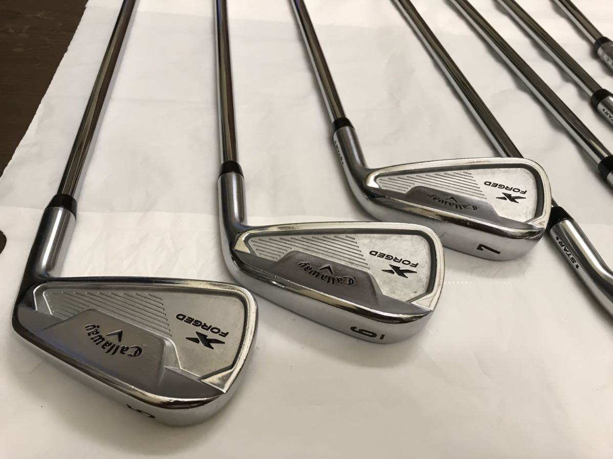 いラインアップ 5-Pw、ウェッジ jaws 2021 STARアイアン FORGED X