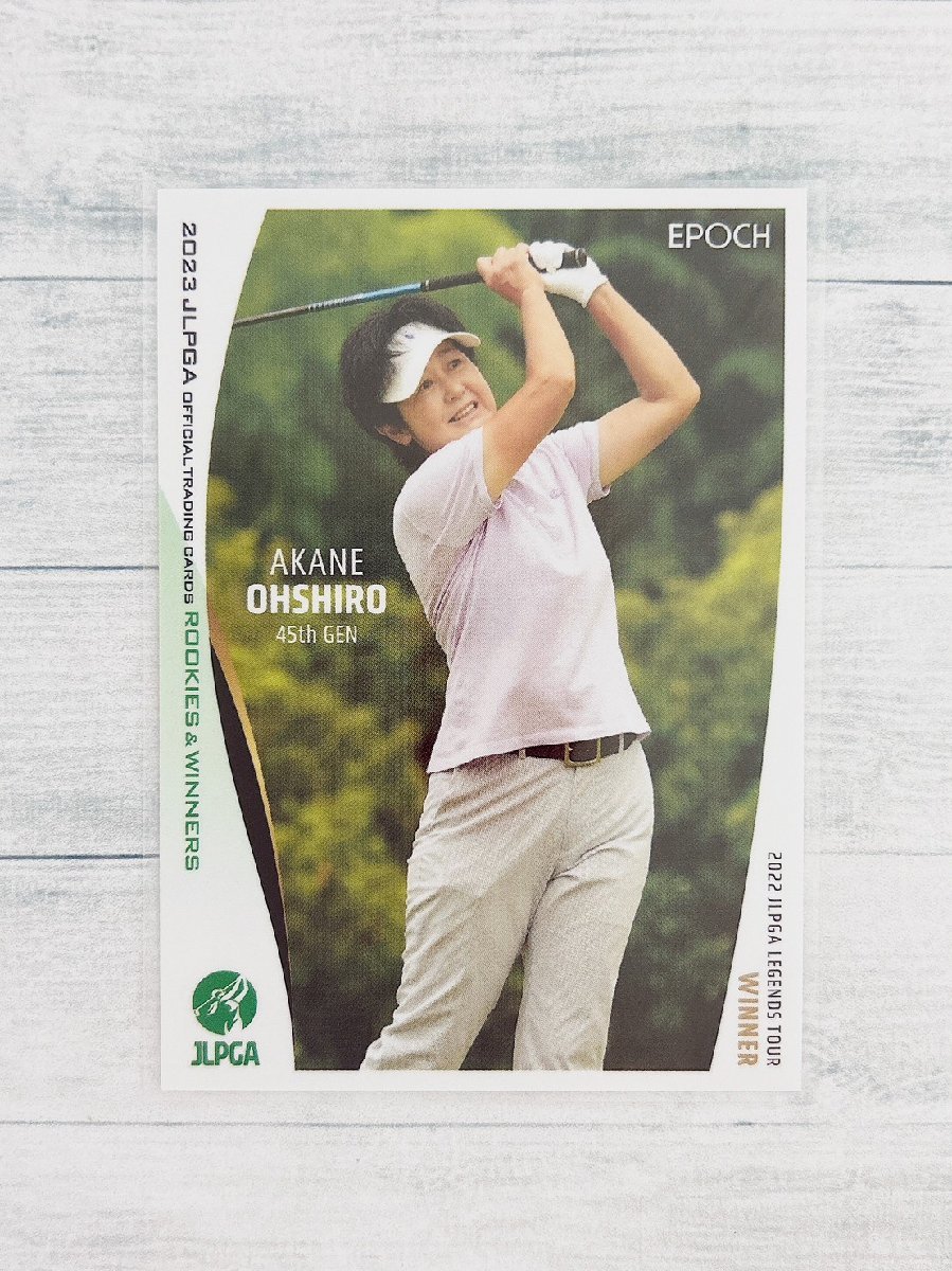 ☆ EPOCH 2023 JLPGA OFFICIAL TRADING CARDS ROOKIES & WINNERS レギュラーカード 39 大城あかね ☆_画像1