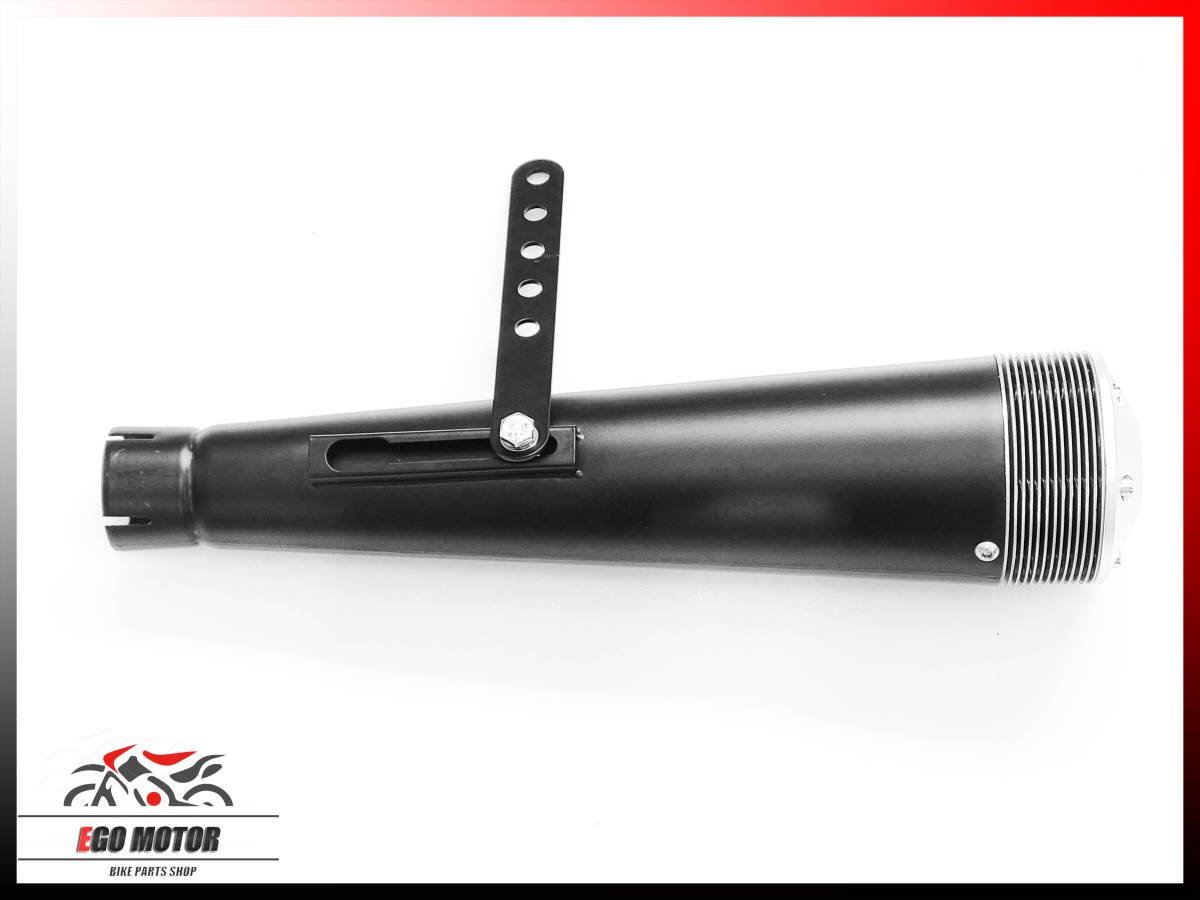 a302BK megaphone slip-on muffler silencer 50.8 mm black color V-Storm/250/650 V strom 250/650/1000/XT GSR/250/400/600 all-purpose 