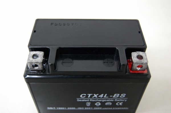 バッテリー ジェル CTX4L-BS 充電済 YTX4L-BS 互換 トゥデイ カブ ジョーカー ジョグ レッツ リード DIO AF62/AF68 メイト ディオ 1035_画像2