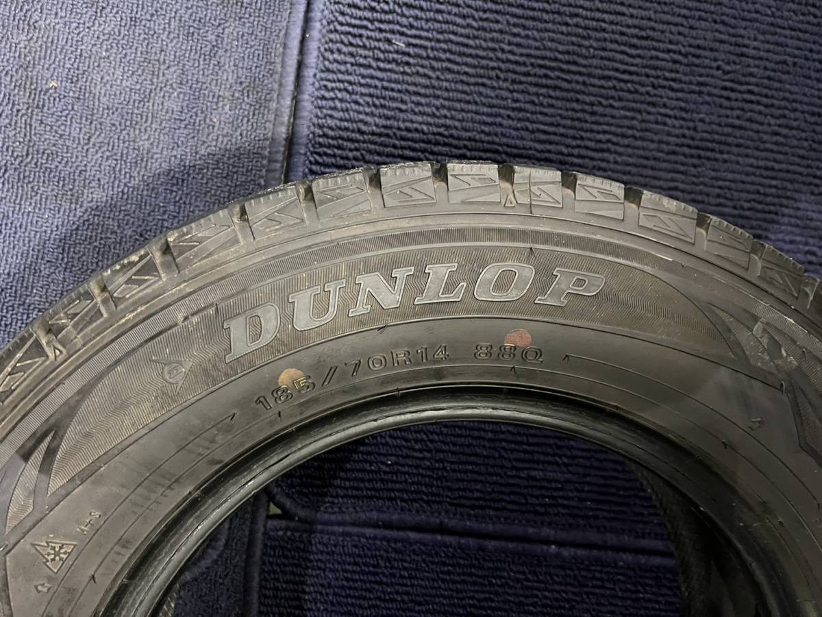 【2019年製造】【溝7分山】ダンロップ WINTERMAXX 1本 185/70R14 スタッドレス ASP1100_画像6