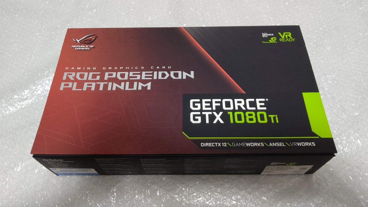 美品 ASUS ROG POSEIDON GTX1080Ti グラフィックボード ASUS NVIDIA GeForce GTX
