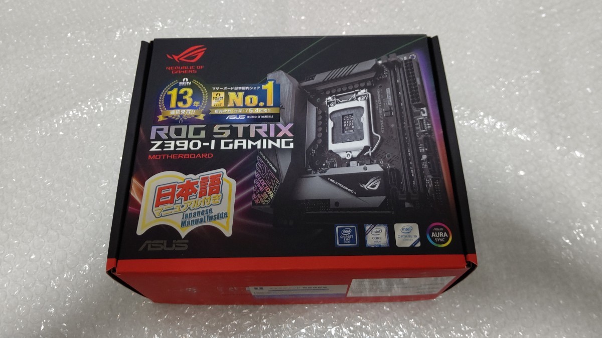 美品 ASUS ROG STRIX Z390-I GAMING 最新BIOS更新済み mini-ITX マザーボード