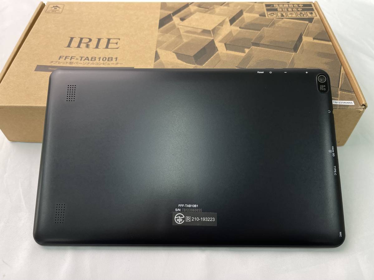 IRIE　タブレット型パーソナルコンピューター　FFF-TAB10B1　10.1インチ　【ジャンク】270_画像2