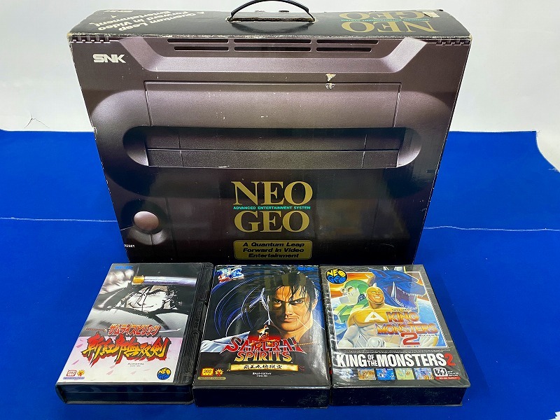 ネオジオ NEOGEO 本体 ソフト3本 まとめて ジャンク品☆ サムライ