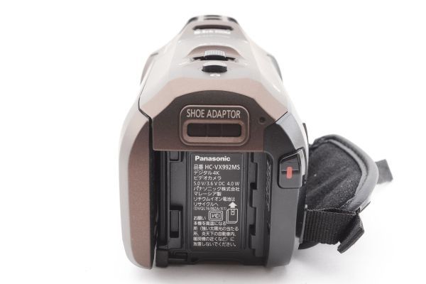 【展示美品】Panasonic HC-VX992MS-T ブラウン パナソニック ビデオカメラ 5