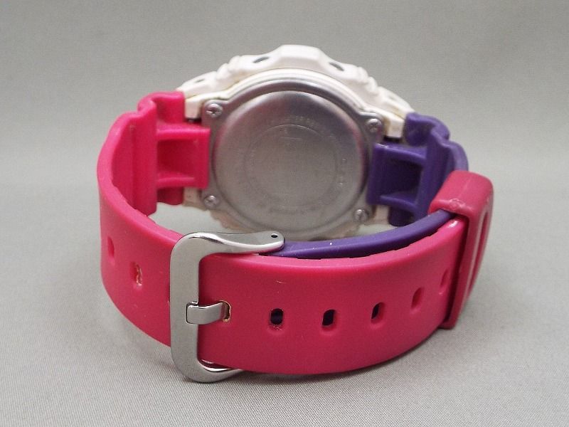 CASIO/カシオ G-SHOCK BABY-G25周年スペシャルロゴカラー クォーツ デジタル腕時計 DW-5700THB 【W6522y】_画像3