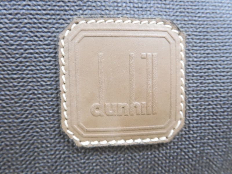 dunhill/ダンヒル PVC×レザー ボストンバッグ フランス製 南京錠付き/カギ欠品 【4854y1】_画像8