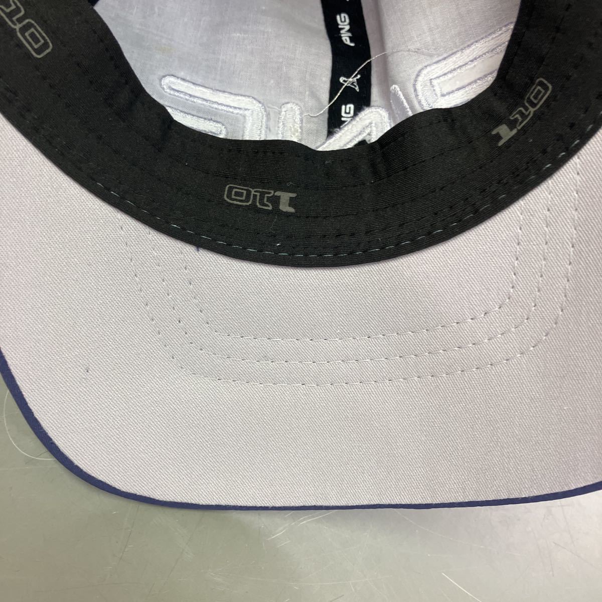 【PING 帽子 フリーサイズ】ゴルフキャップ 藍色 ファッション【A9-2②】1019_画像10