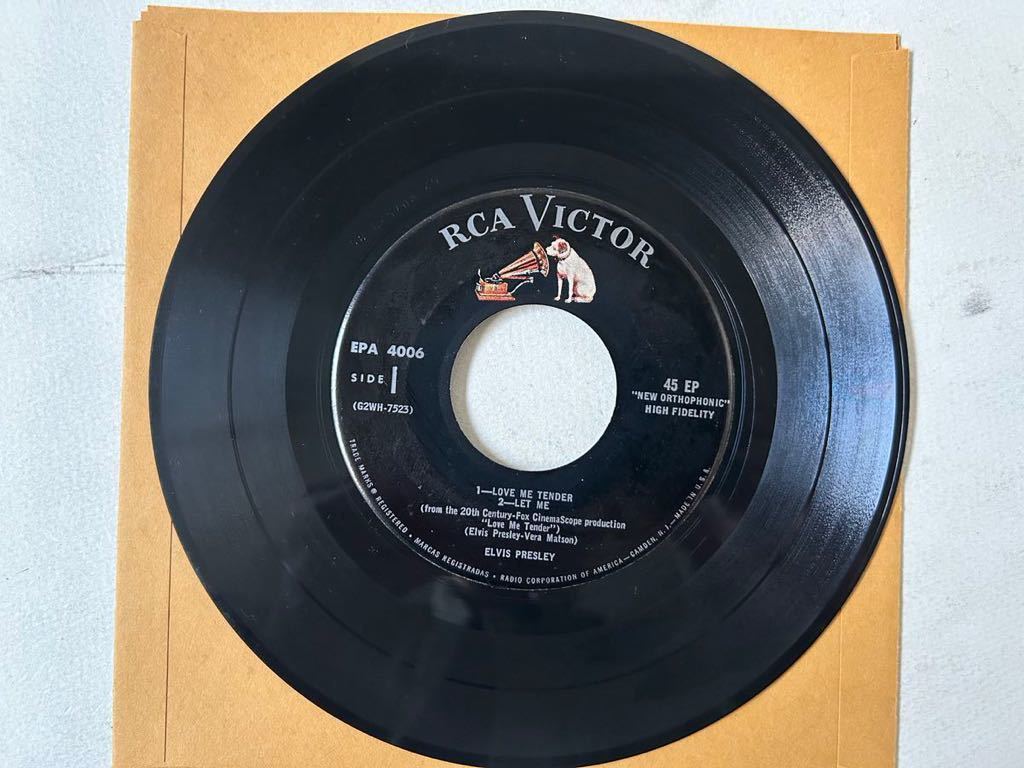 ELVIS PRESLEY LOVE ME TENDER original sound track 1956 u.s.original EP RCA victor EPA-4006 エルヴィスプレスリー やさしく愛して_画像5