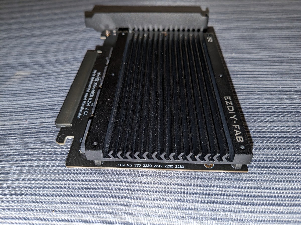 0510u2828　EZDIY-FAB Quad M.2 PCIe 4.0/3.0 X16 拡張カード、ヒートシンク付き, PCI-Express X4対応 同梱不可_画像7