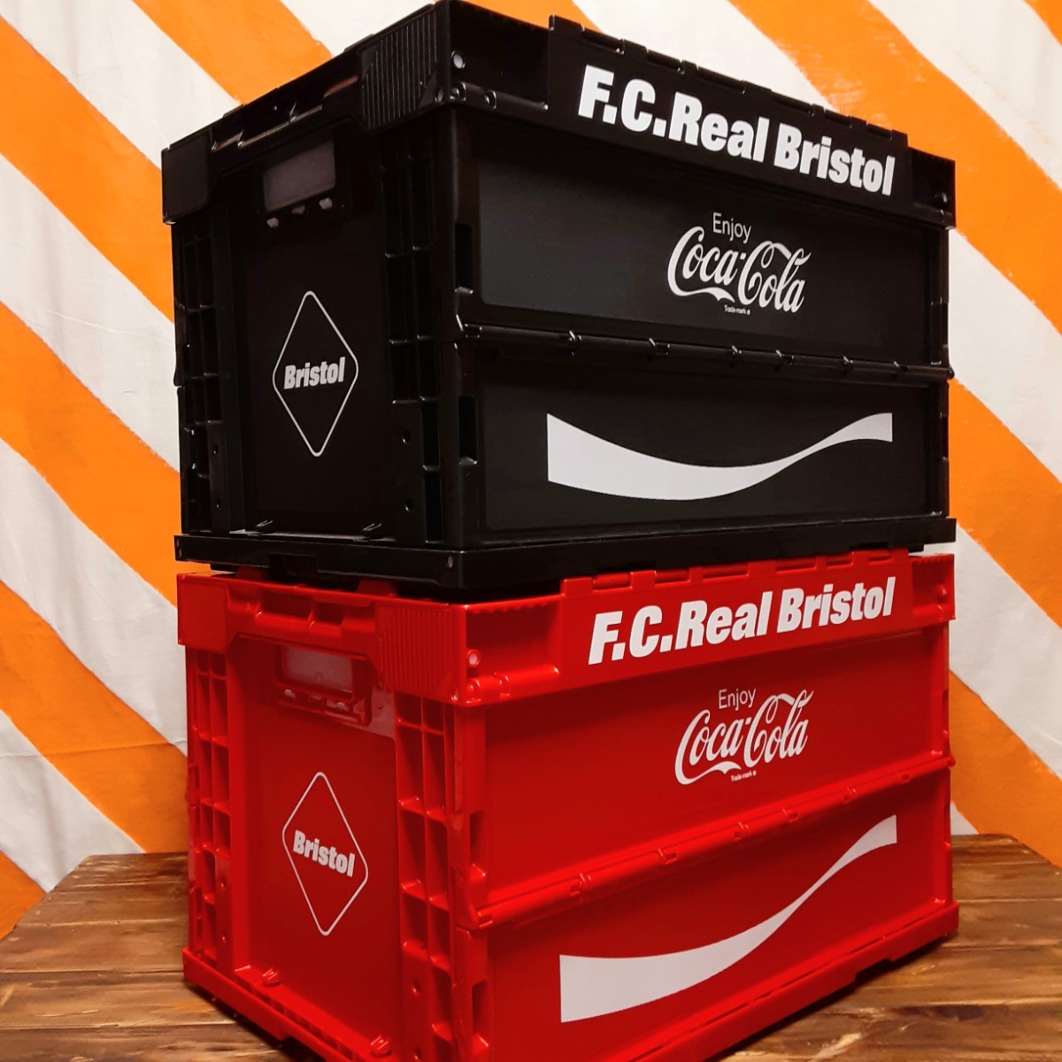 FCRB COCACOLA CONTAINER F C REAL BRISTOL BLACK RED 50L ブリストル