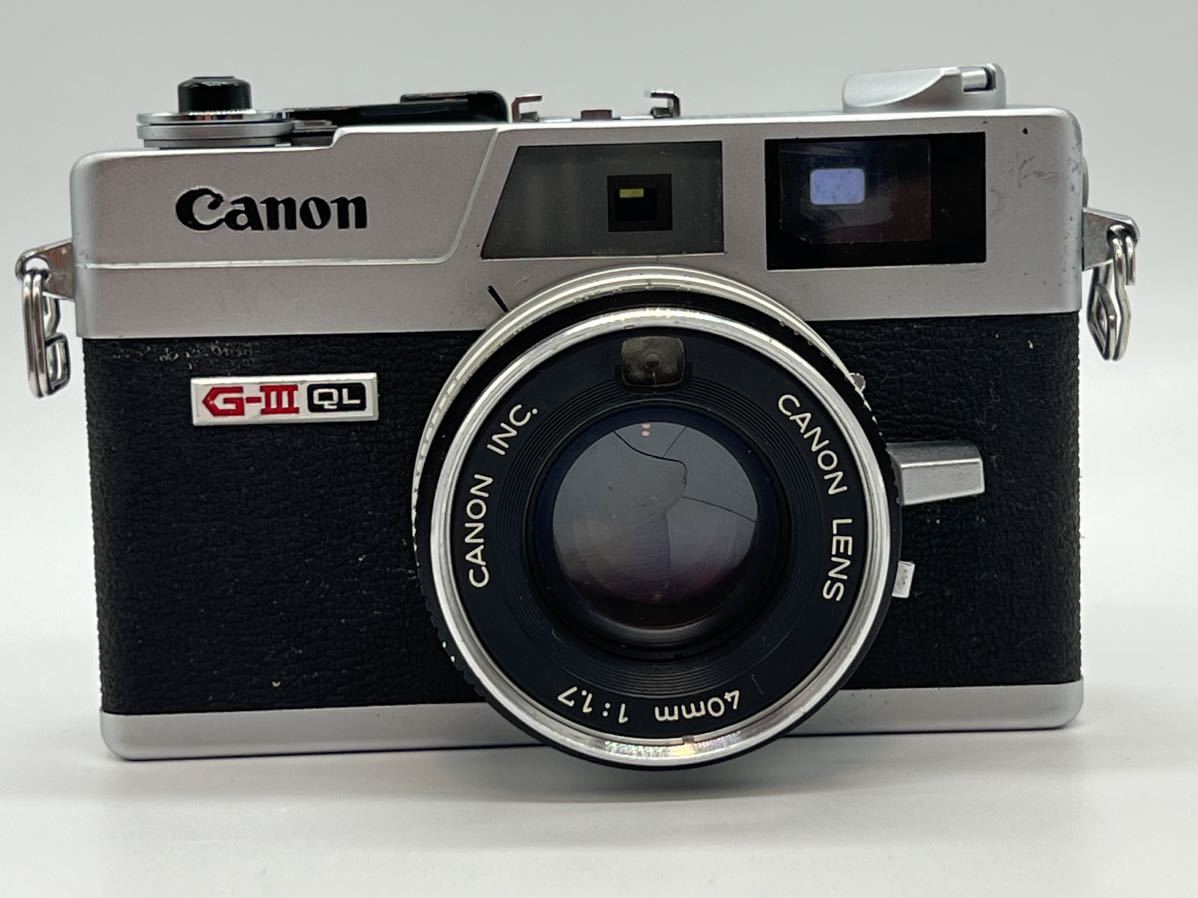 ★訳あり特価品★ キャノン Canon QL17 G-Ⅲ フィルムカメラ 40mm F1.7★レンズフィルター付★ #595 #42090 #B56の画像2