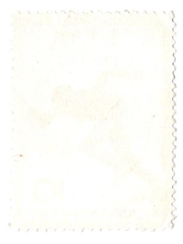 1973年 第28回 国民体育大会 記念切手 10円 陸上競技と犬吠埼灯台 使用済み 浪速 昭和48年 波消印_画像2