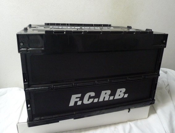 ◆送料８６４円 F.C.R.B.F.C.Real Bristol FCRB FOLDABLE CONTAINER 黒 ブラック BOX コンテナ 折り畳みボックス　美品_画像1