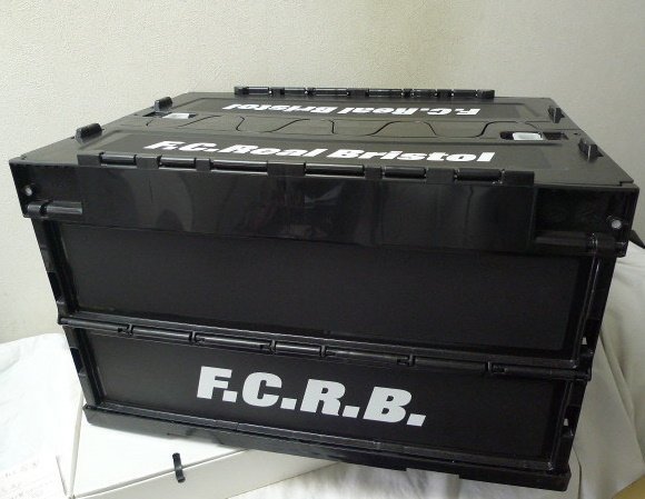 ◆送料８６４円 F.C.R.B.F.C.Real Bristol FCRB FOLDABLE CONTAINER 黒 ブラック BOX コンテナ 折り畳みボックス　美品_画像4