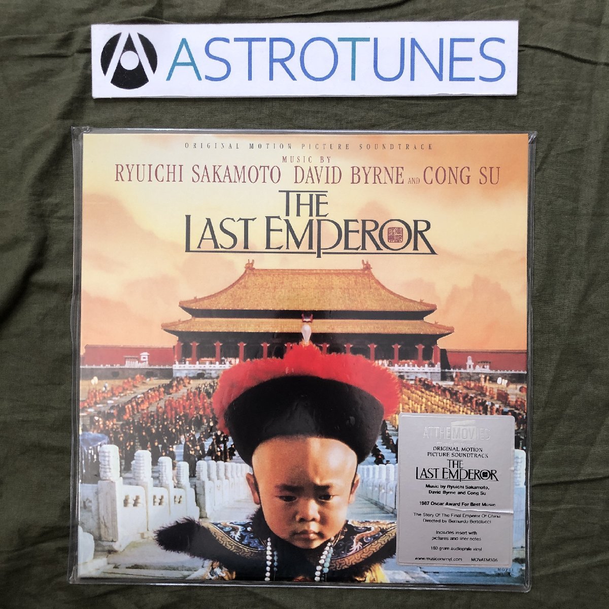 未開封新品 2021年 欧州盤 Original Soundtrack LPレコード ザ・ラスト・エンペラー The Last Emperor 映画 坂本龍一 David Byrne_画像1