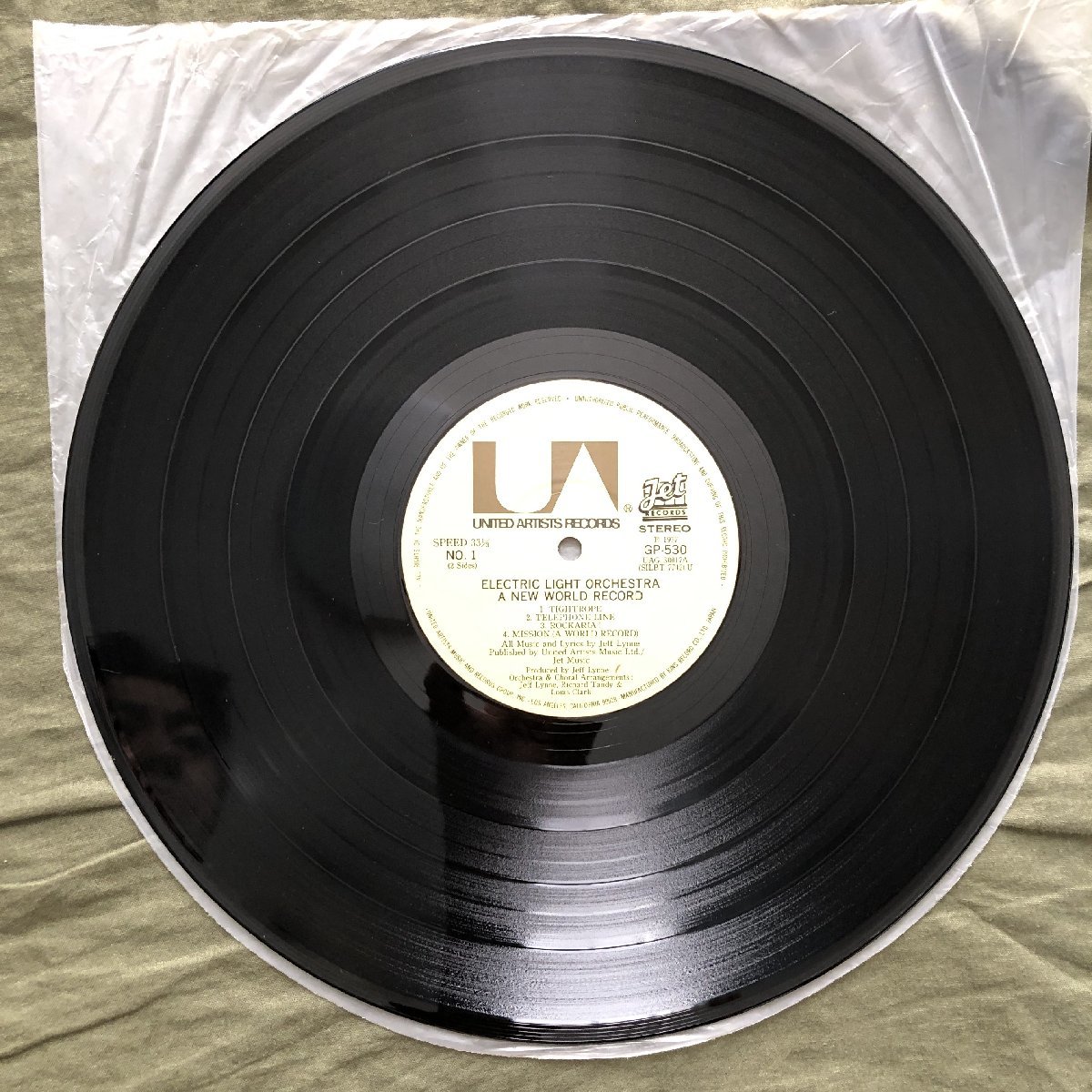 美盤 1977年 国内盤 Electric Light Orchestra (ELO) LPレコード オーロラの救世主 A New World Record 帯付 Jeff Lynn, Telephone Line_画像8
