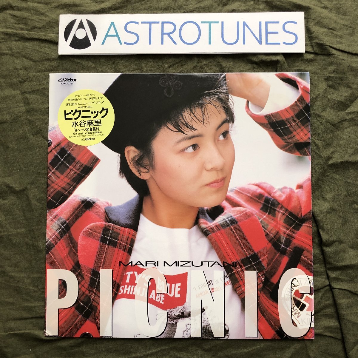 傷なし美盤 激レア 1987年 国内盤 水谷麻里 Mari Mizutani LPレコード ピクニック Picnic 乙女日和 春が来た レン落_画像1