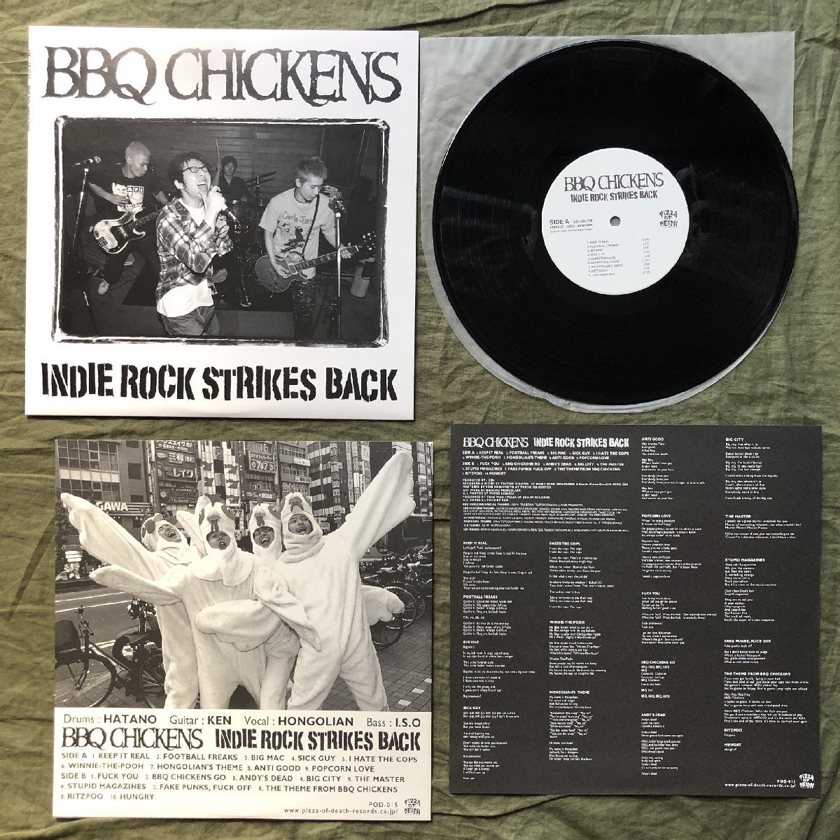 傷なし美盤 美ジャケ ほぼ新品 2001年 バーベキュー・チキンズ BBQ Chikens LPレコード Indie Rock Strikes Back: J-Rock Hi-STANDARD_画像5