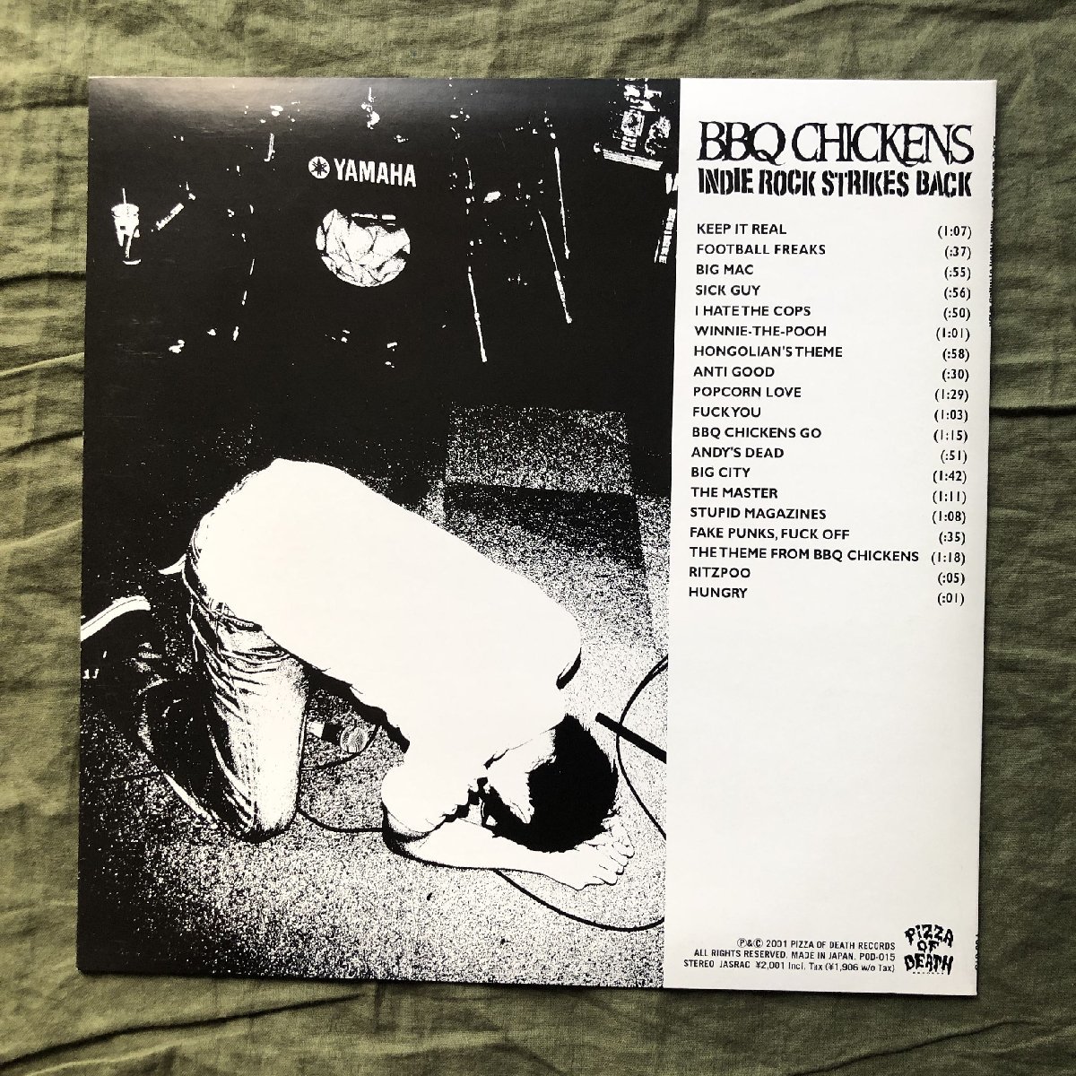 傷なし美盤 美ジャケ ほぼ新品 2001年 バーベキュー・チキンズ BBQ Chikens LPレコード Indie Rock Strikes Back: J-Rock Hi-STANDARD_画像2