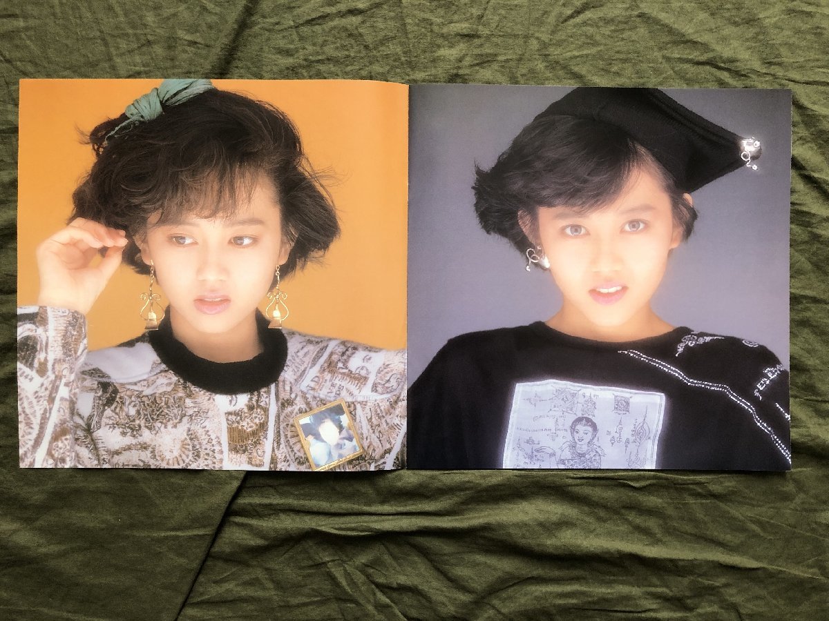 美盤 美ジャケ 美品 1987年 浅香唯 Yui Asaka LPレコード レインボー Rainbow 帯付 アイドル 加藤要produce_画像6