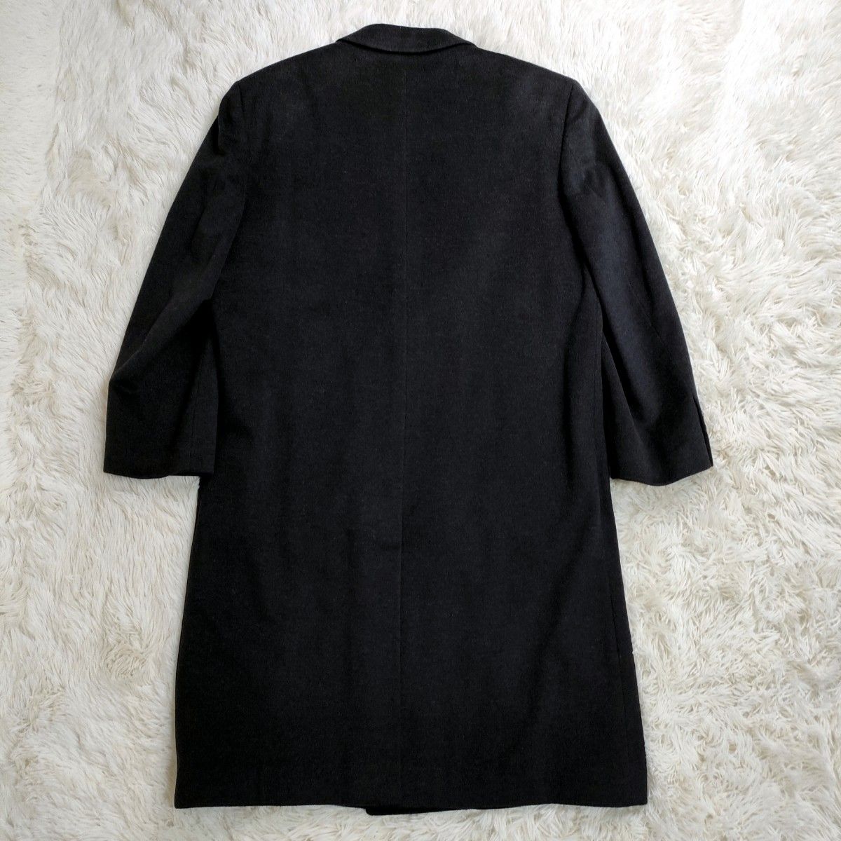 美品 dolcis LONDON カシミア 100% ダブル チェスターコート ブラック