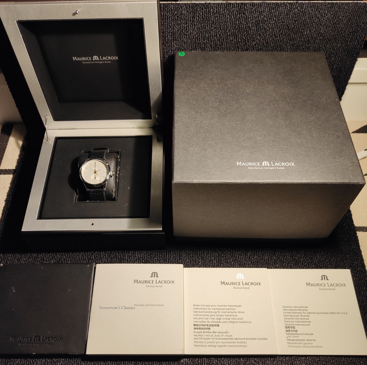 送料無料 定価40万 MAURICE LACROIX モーリス ラクロア 腕時計 自動巻き フレデリック クラシック コンスタント LONGINES Montblanc _画像8