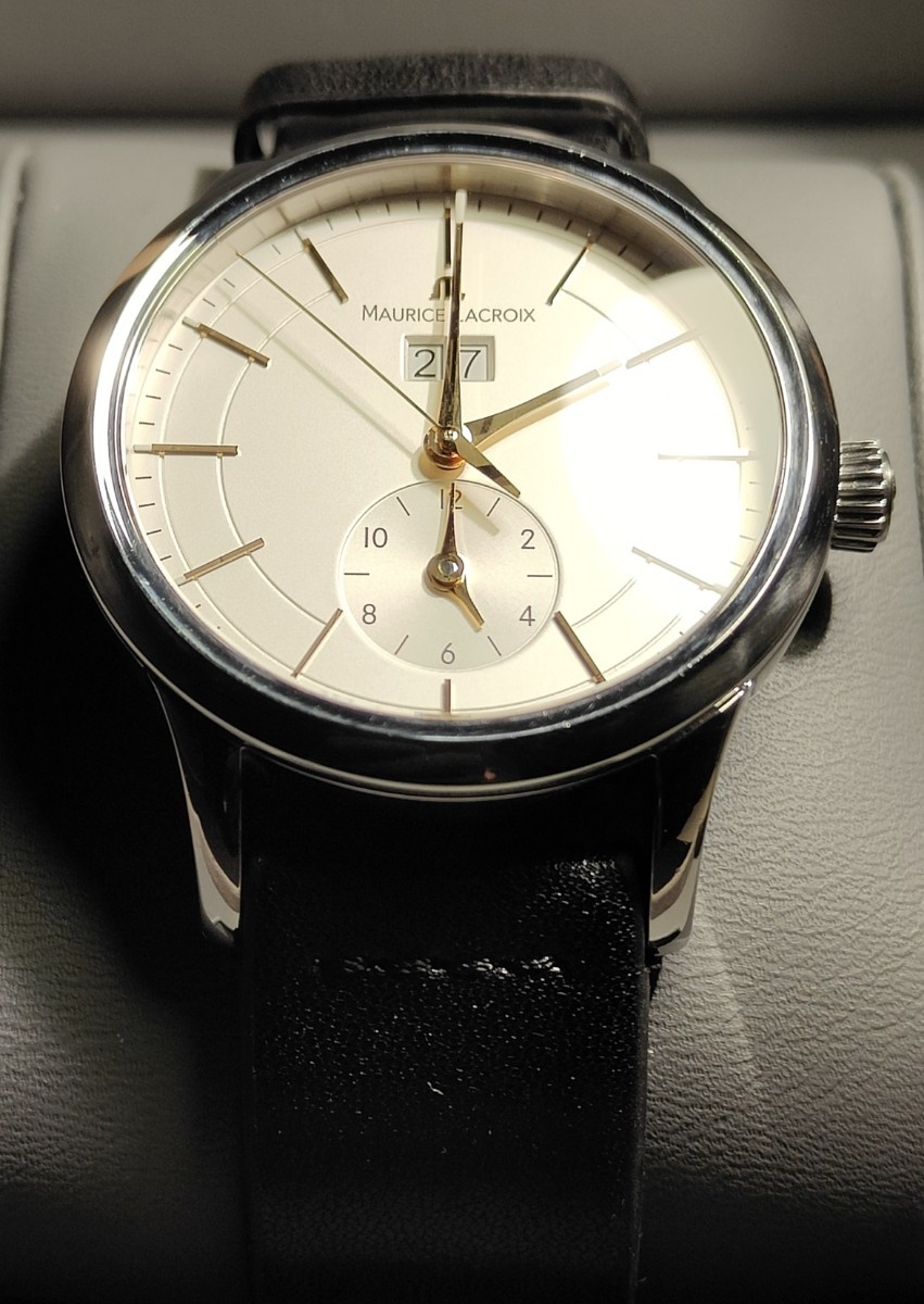 送料無料 定価40万 MAURICE LACROIX モーリス ラクロア 腕時計 自動巻き フレデリック クラシック コンスタント LONGINES Montblanc _画像3