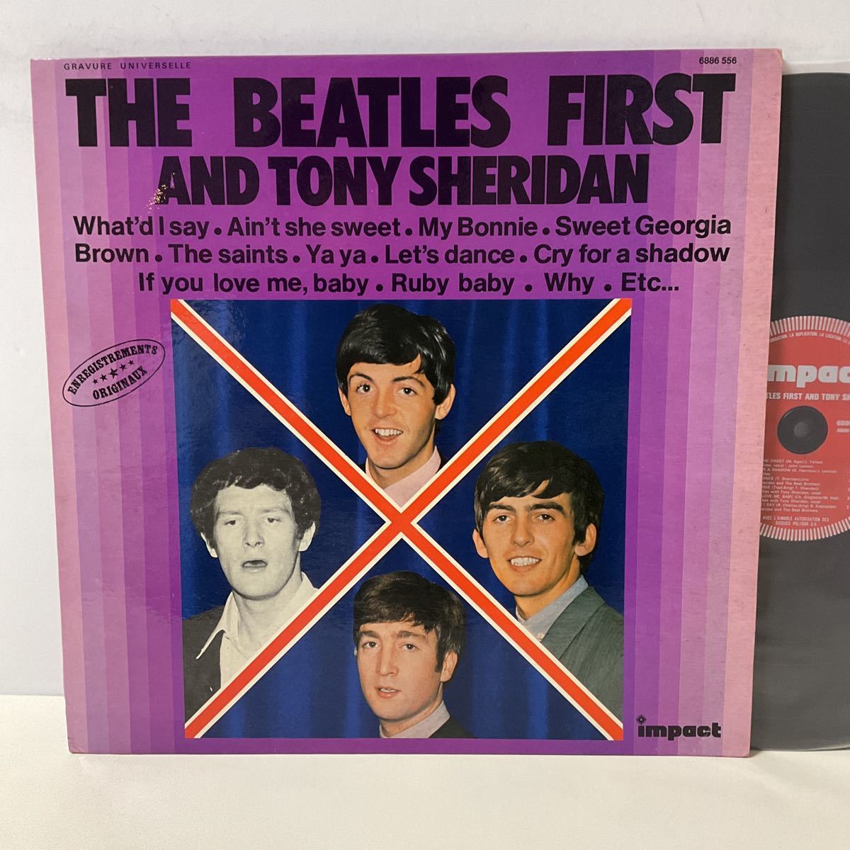 THE BEATLES / FIRST AND TONY SHERIDAN / LP レコード / 6886 556 / フランス盤 / ビートルズ_画像1