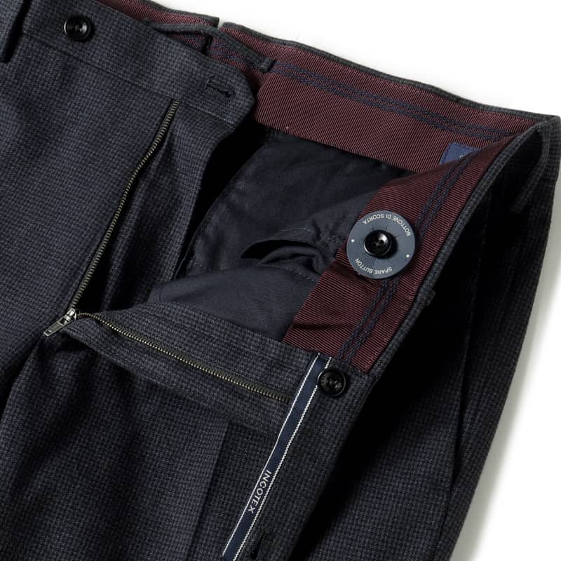 ◆【INCOTEX (インコテックス)/秋冬/コットンストレッチ千鳥格子柄スリムテーパードパンツ(30型/SLIM FIT)】[itx2360062-46]_画像6