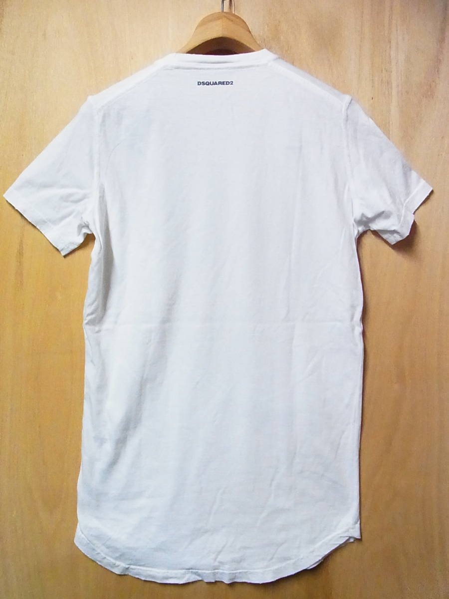綺麗 正規品 DSQUARED2 ディースクエアード メンズ プリント Tシャツ 半袖 Mサイズ 6の画像2