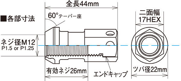 送料無料 RIA-03KK Racing Composite R40 iCONIX M12 P1.25 Nut SetAluminum Cap ブラック キャップ付 ブラック ロック無し KYO-EI_画像3