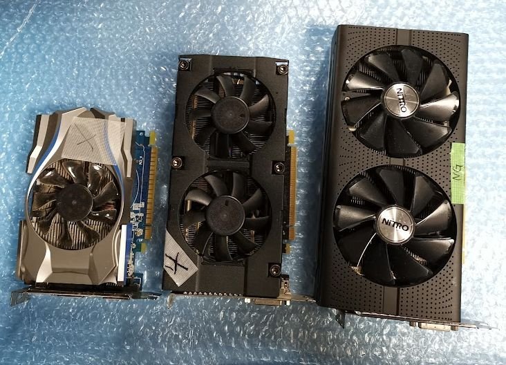 【ジャンク】グラボ3台セット GeForce GTX760 GTX650 / RADEON RX480 8GB_画像1